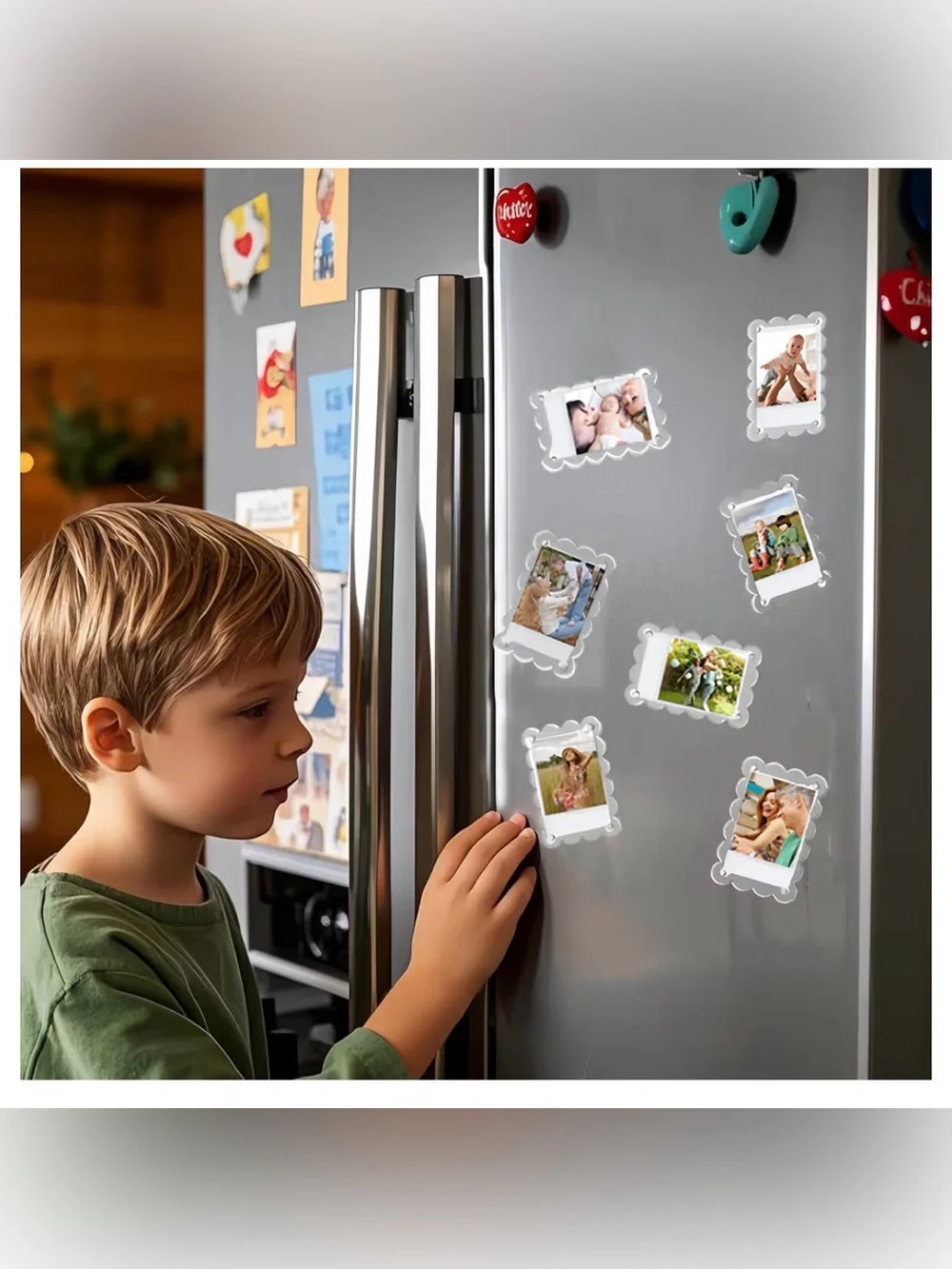Clear Mini Acrylic Magnetic Picture Frames-10 PCS
